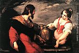 Bernardo Strozzi Christ and the Samaritan Woman painting
